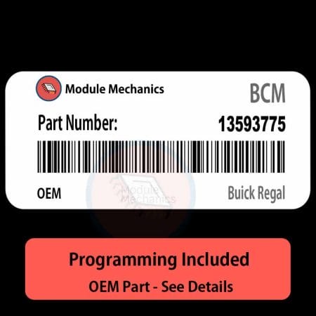 13593775 BCM with PROGRAMMING - VIN & Security | Buick LaCrosse | Body Control Module / Unit OEM BCU