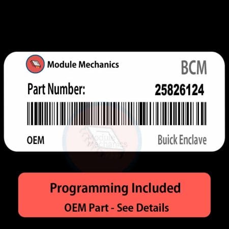 25826124 BCM with PROGRAMMING - VIN & Security | Buick Lucerne | Body Control Module / Unit OEM BCU