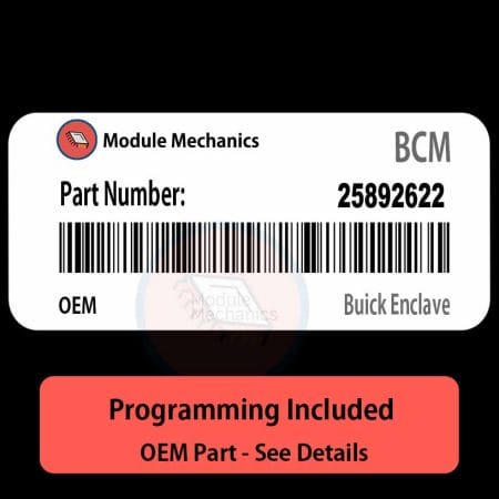 25892622 BCM with PROGRAMMING - VIN & Security | Buick Enclave | Body Control Module / Unit OEM BCU