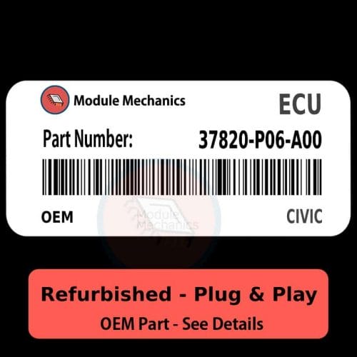 37820-P06-A00 ECU - PLUG & PLAY - | Civic | ECM PCM Engine Control Computer OEM