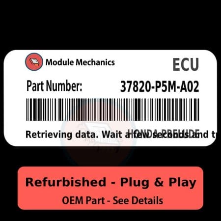 37820-P5M-A02 ECU - PLUG & PLAY - | Honda Prelude | ECM PCM Engine Control Computer OEM