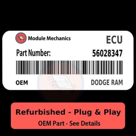 56028347 ECU - PLUG & PLAY - | Dodge Ram | ECM PCM BCM Engine Control Computer OEM