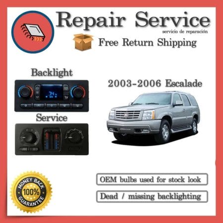 2003-2006 Cadillac Escalade Climate Control Repair Service