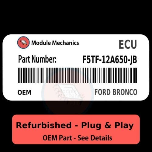 F5TF-12A650-JB ECU - PLUG & PLAY |  Ford Bronco | ECM PCM BCM Engine Control Computer OEM