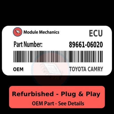 89661-06020 ECU - PLUG & PLAY |  Toyota Camry | ECM PCM BCM Engine Control Computer OEM